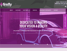 Tablet Screenshot of fireflyav.co.uk